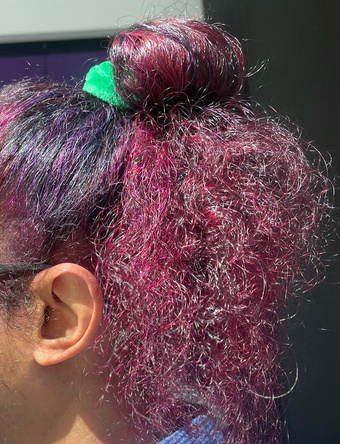 hair colour: purple | Rizal Farok
