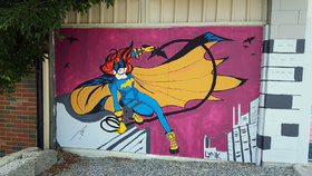 Batgirl Street Art